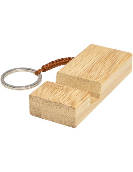 Soporte para teléfono de bambú con llavero \ Personalizado 6104606