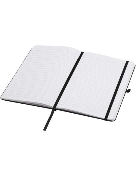Libreta de tapa dura A5 de material reciclado con páginas rayadas \ Personalizada 6106013