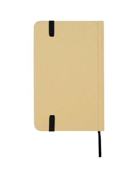 Libreta de tapa dura A6 de material reciclado con páginas lisas \ Personalizada 6106022