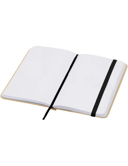 Libreta de tapa dura A6 de material reciclado con páginas lisas \ Personalizada 6106022