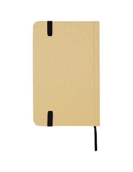 Libreta de tapa dura A6 de material reciclado con páginas lisas \ Personalizada 6106022