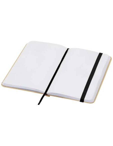 Libreta de tapa dura A6 de material reciclado con páginas lisas \ Personalizada 6106022