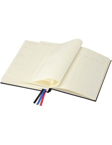 Libreta de tapa dura A5 con formato agenda...
