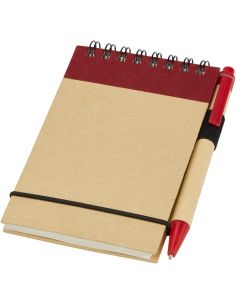 Bloc de notas A7 de papel reciclado con bolígrafo \...