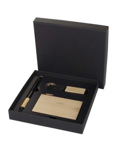 Set de regalo de bolígrafo, llavero y tarjetero RFID de...