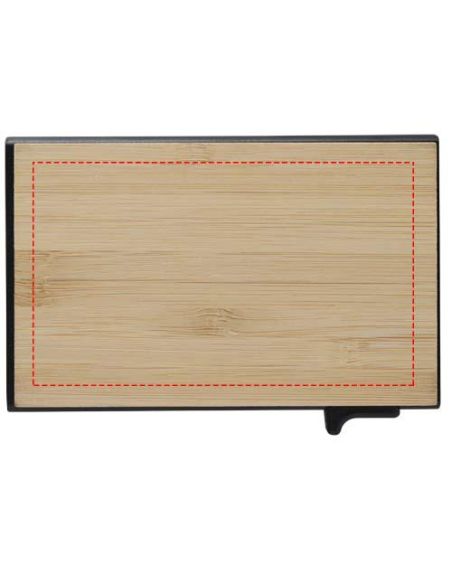 Set de regalo de bolígrafo, llavero y tarjetero RFID de aluminio reciclado RCS \ Personalizado 6106337