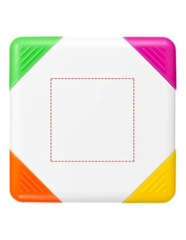 Marcador fluorescente cuadrado \ Personalizado...