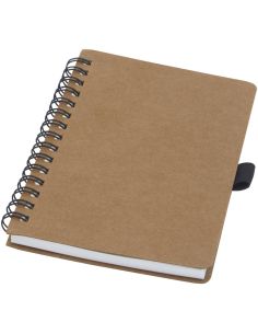 Libreta de tamaño A6 de cartón reciclado con espiral y...
