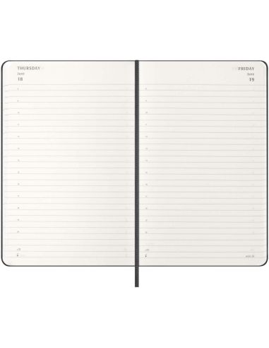 Agenda diaria de 12 meses con tapa dura \...