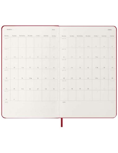 Agenda diaria de 12 meses con tapa dura...