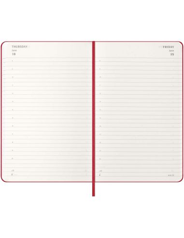 Agenda diaria de 12 meses con tapa dura...