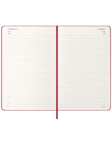 Agenda diaria de 12 meses con tapa dura...