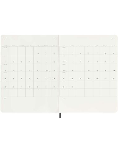 Libreta XL con tapa blanda de 12 meses \...