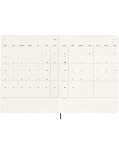 Libreta XL con tapa blanda de 12 meses...