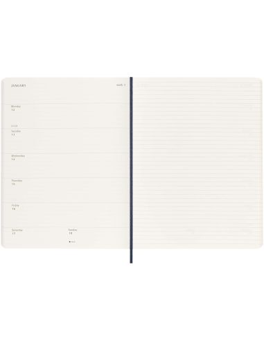 Libreta XL con tapa blanda de 12 meses...