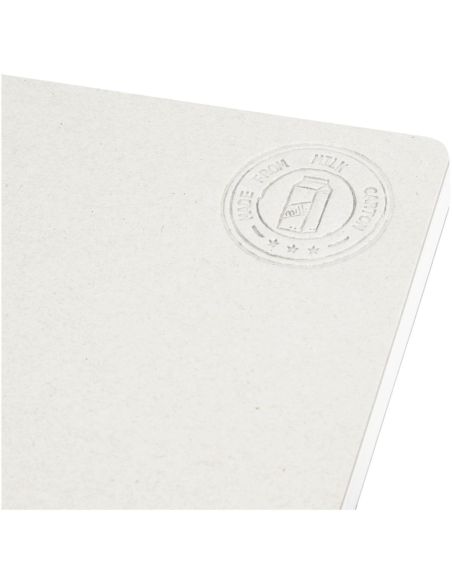 Libreta A5 sin lomo fabricada con cartones de leche recilados \ Personalizada 6107785