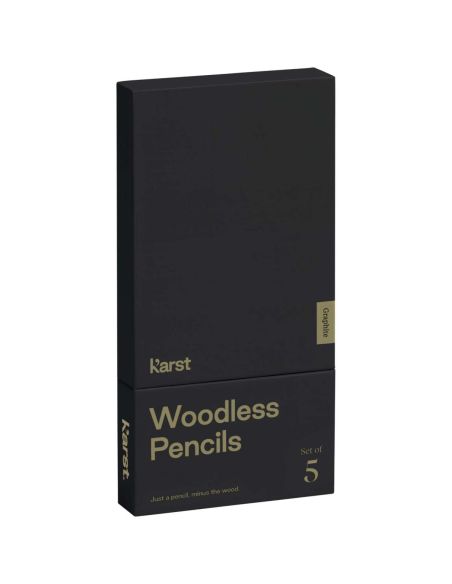 Set de 5 lápices de grafito 2B sin madera \ Personalizado 6107793