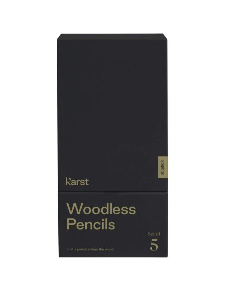 Set de 5 lápices de grafito 2B sin madera \ Personalizado 6107793