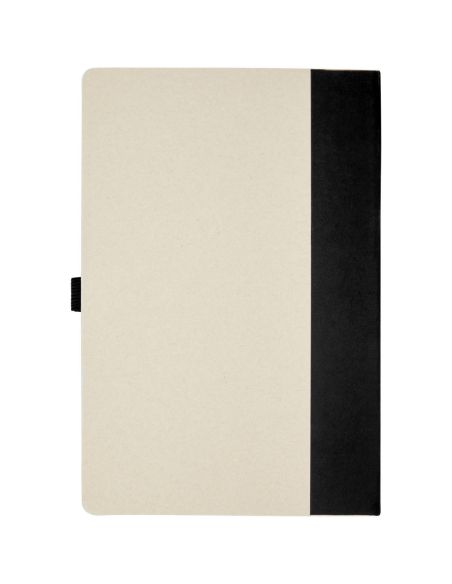 Set de libreta de referencia de tamaño A5 y bolígrafo fabricados con cartones de leche reciclados \ Personalizada 6107811