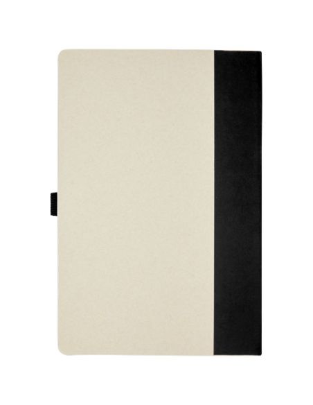 Set de libreta de referencia de tamaño A5 y bolígrafo fabricados con cartones de leche reciclados \ Personalizada 6107811