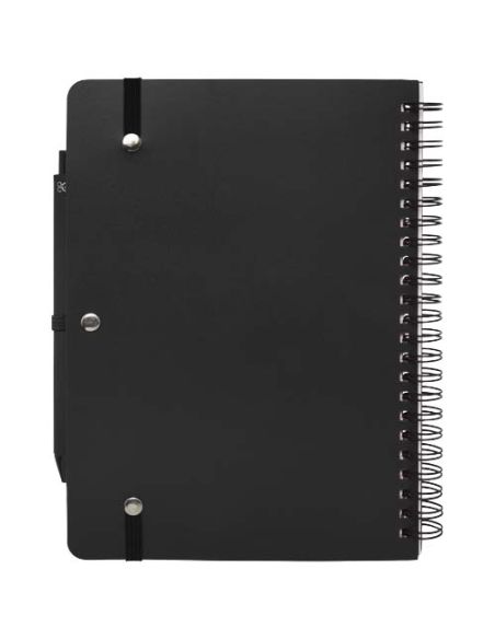 Libreta de tapa dura A5 de plástico procedente del océano con bolígrafo \ (tinta negra) Personalizada 6107901