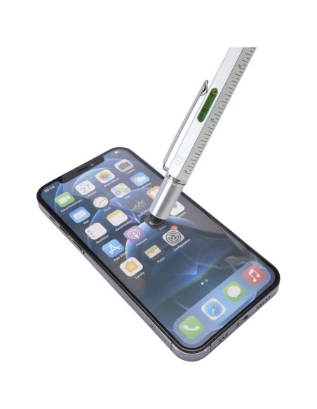 Bolígrafo multifunción de aluminio reciclado \ (tinta negra) Personalizado 6107908