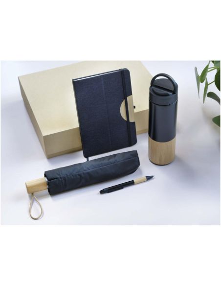 Set de regalo con libreta de tapa dura A5 y bolígrafo \ (tinta negra) Personalizada 6107912