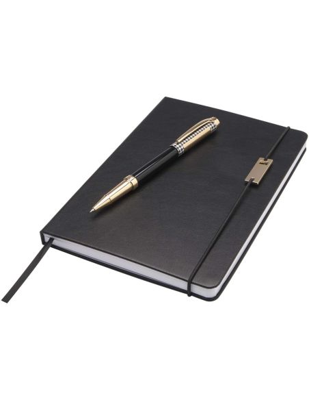 Set de libreta A5 con rollerball \ (tinta azul) Personalizada 6107925