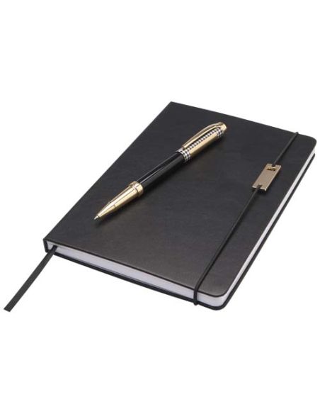 Set de libreta A5 con rollerball \ (tinta azul) Personalizada 6107925