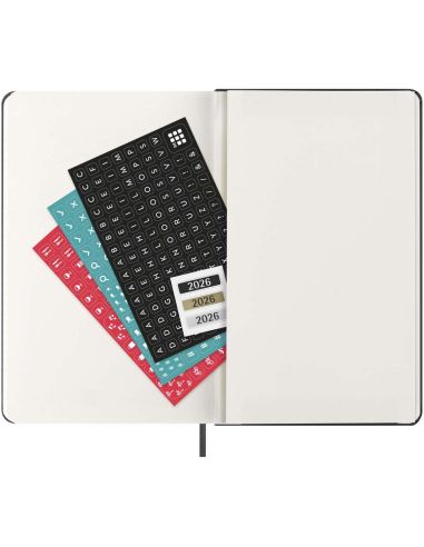 Agenda vertical L de 12 meses con tapa dura \...