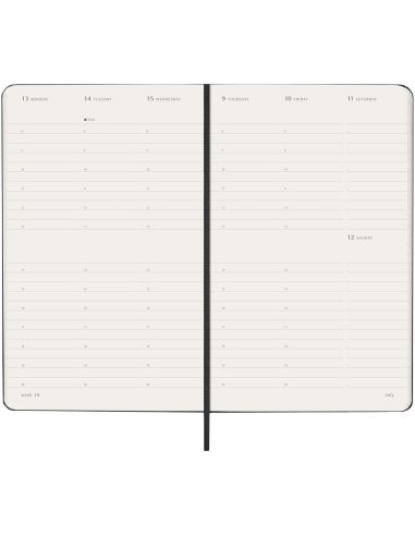 Agenda vertical L de 12 meses con tapa dura \...