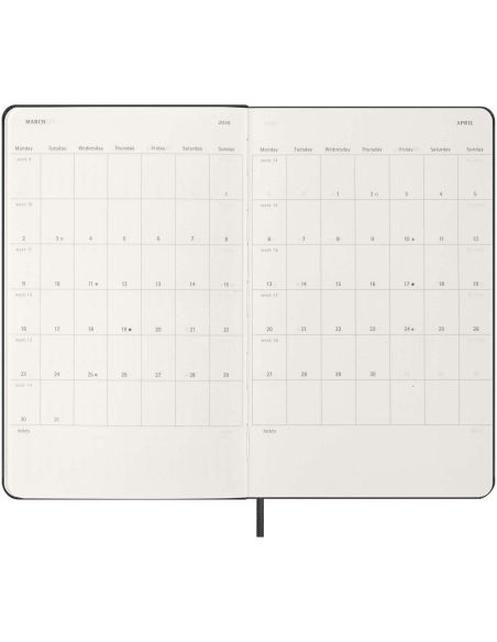 Agenda semanal de 12 meses L horizontal con tapa dura \ Personalizada 6107941