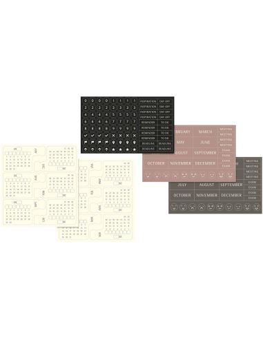 Agenda semanal L con tapa dura sin fecha \...