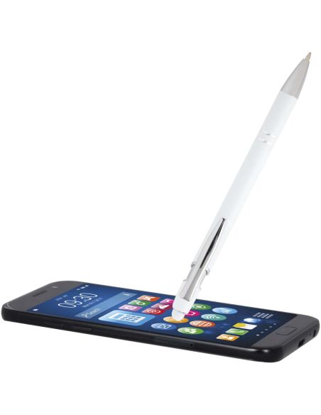 Bolígrafo con acabado plateado \ (tinta azul) Personalizado 6107975