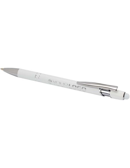 Bolígrafo con acabado plateado \ (tinta azul) Personalizado 6107975