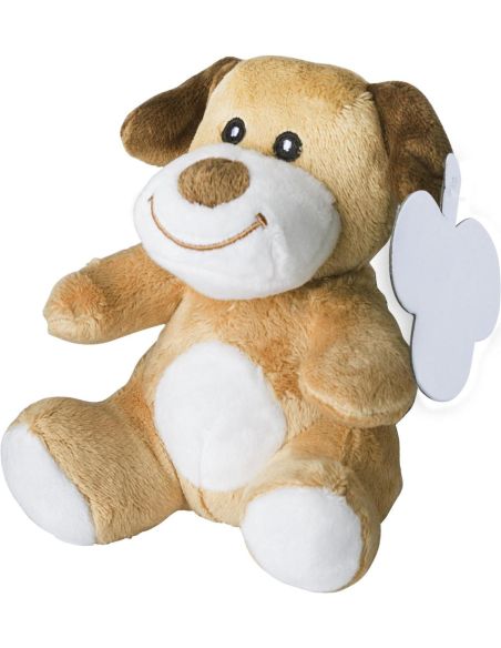 Perro de peluche personalizado con etiqueta | Goodie