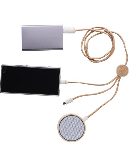 Set de Cables de Corcho Personalizado | Goodie