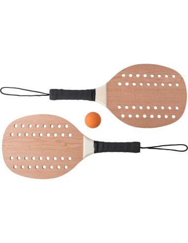 Set de palas XL de palisandro y pelota...