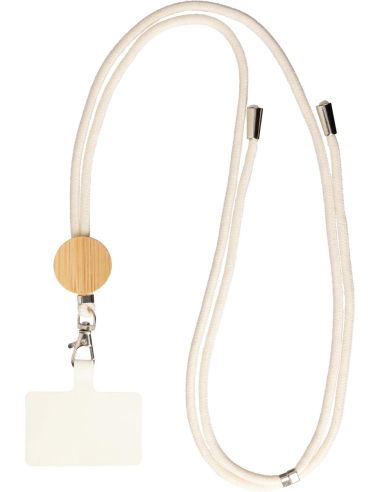 Lanyard de algodón y bambú Personalizado 101096679