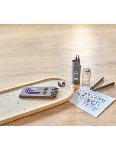 Set de Lápices Personalizado | Tubo de Cartón | Goodie