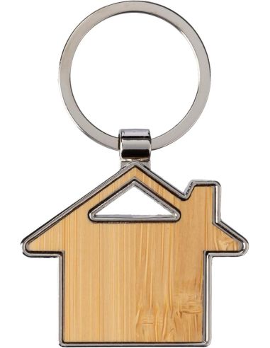 Llavero de zinc y bambú Personalizado 101097198