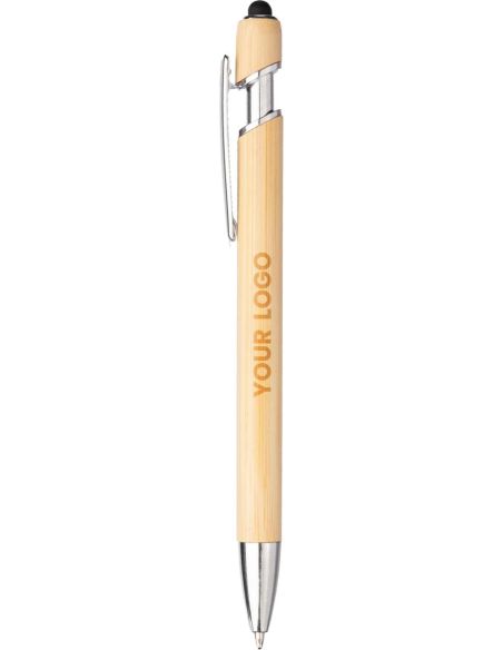 Bolígrafo de Bambú Personalizado | Puntero Táctil | Goodie