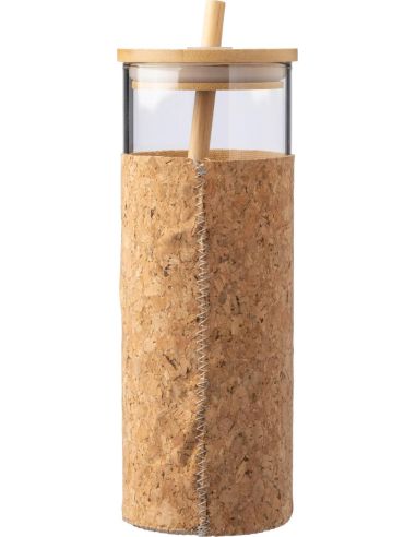 Vaso de vidrio y corcho Personalizado 101097563