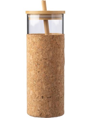 Vaso de vidrio y corcho Personalizado 101097563