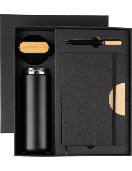 Set de Regalo Personalizado | Termo, Boli y Cuaderno | Goodie