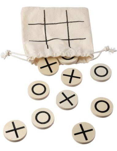 Juego 3 en Raya de Madera Personalizado | Goodie