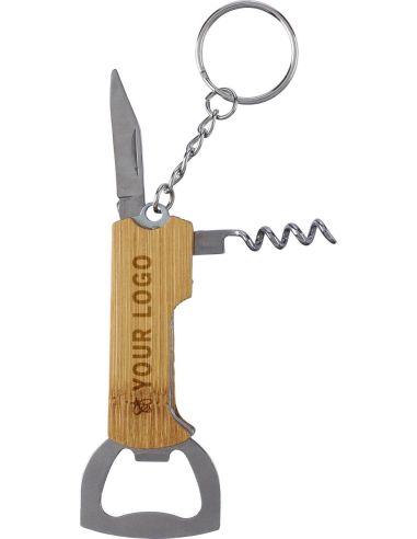 Llavero Multiherramienta Bambú Personalizado | Goodie