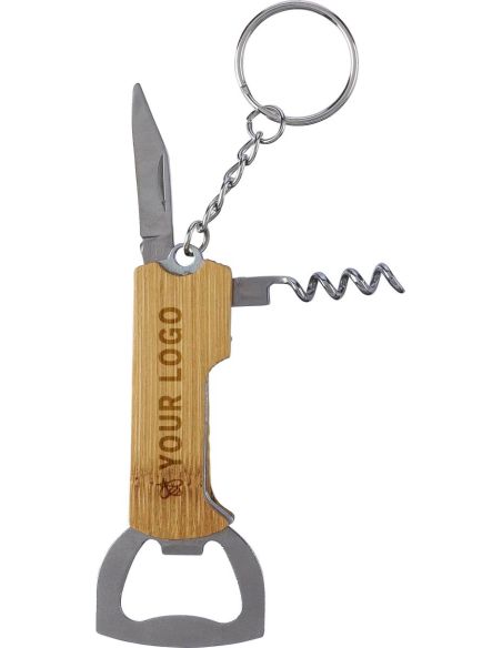 Llavero Multiherramienta Bambú Personalizado | Goodie