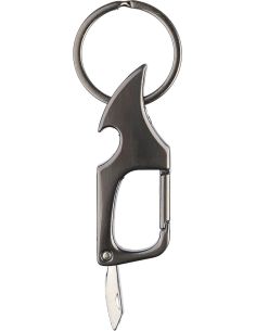 Llavero multiherramientas de metal con mosquetón...