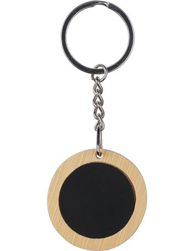 Llavero redondo de bambú Personalizado 101172270
